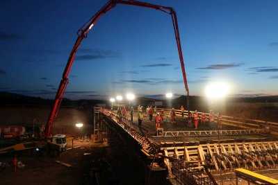 Zahájili jsme betonování dálnice D6 Lubenec - obchvat